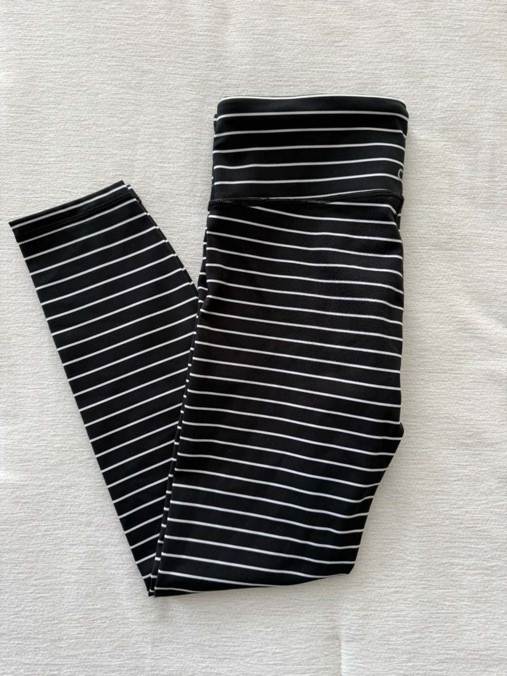GAP Black & White Striped Leggings